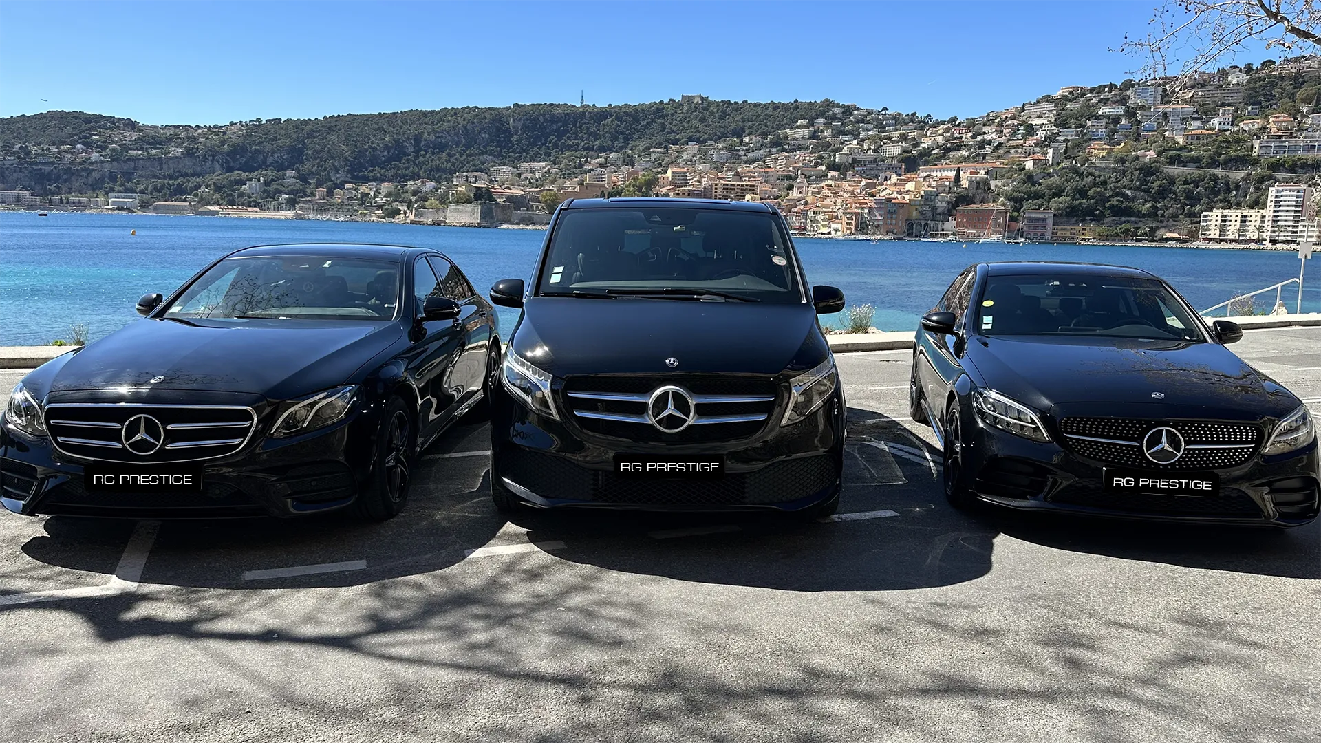 Notre flotte de véhicules haut de gamme : Classe E, Classe S et Van Mercedes
